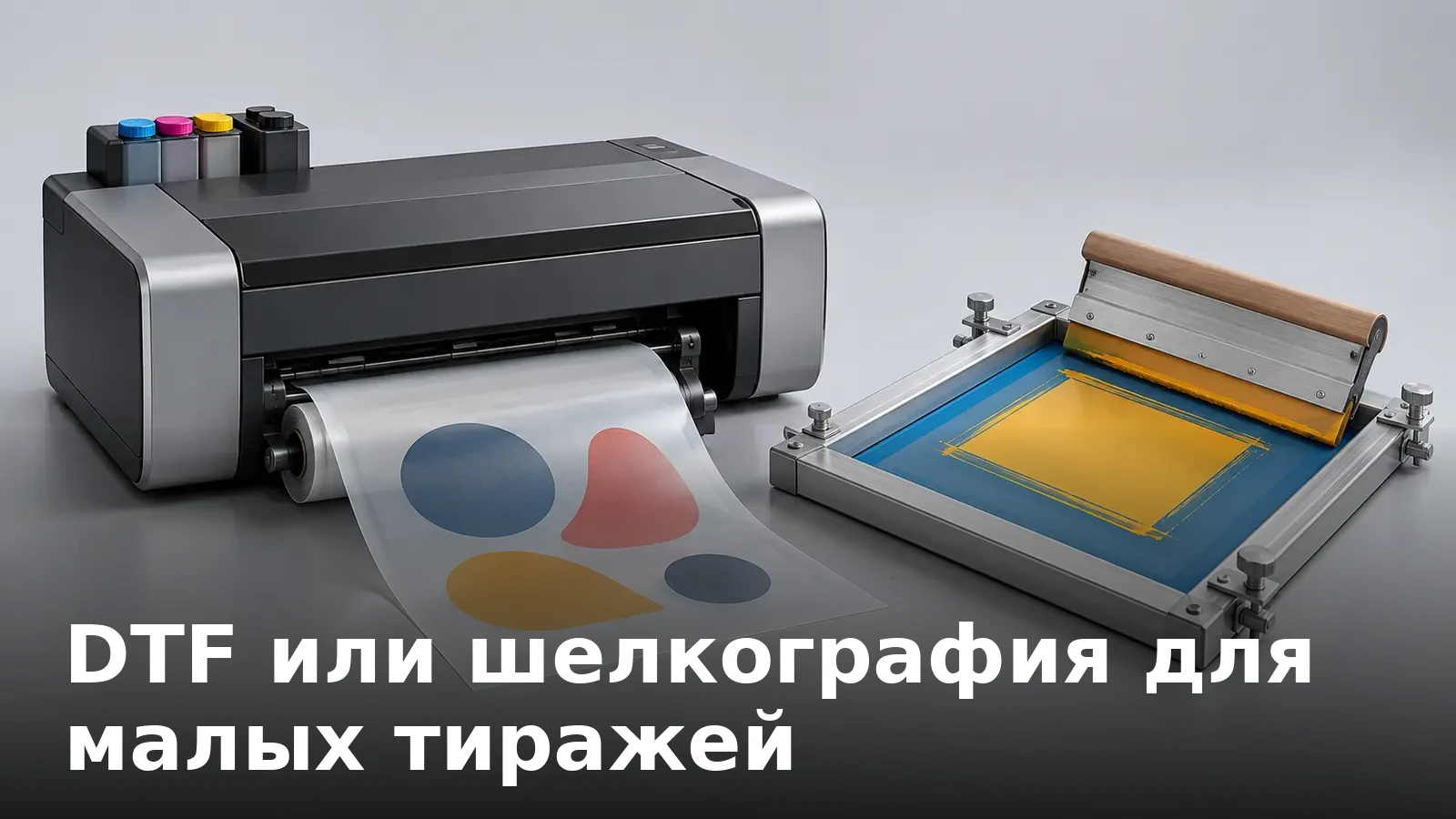 DTF или шелкография для малых тиражей: подробное сравнение