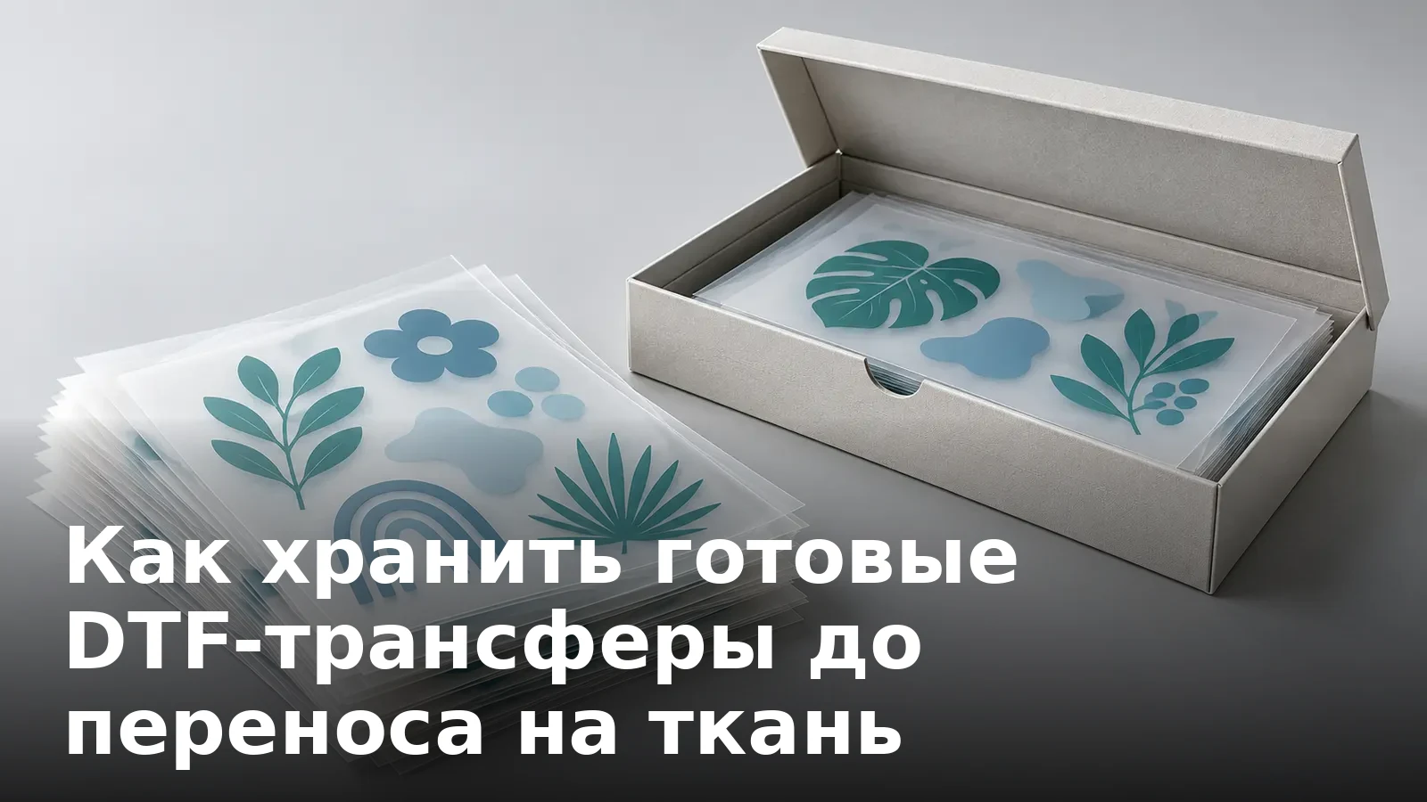 Как хранить готовые DTF-трансферы до переноса на ткань
