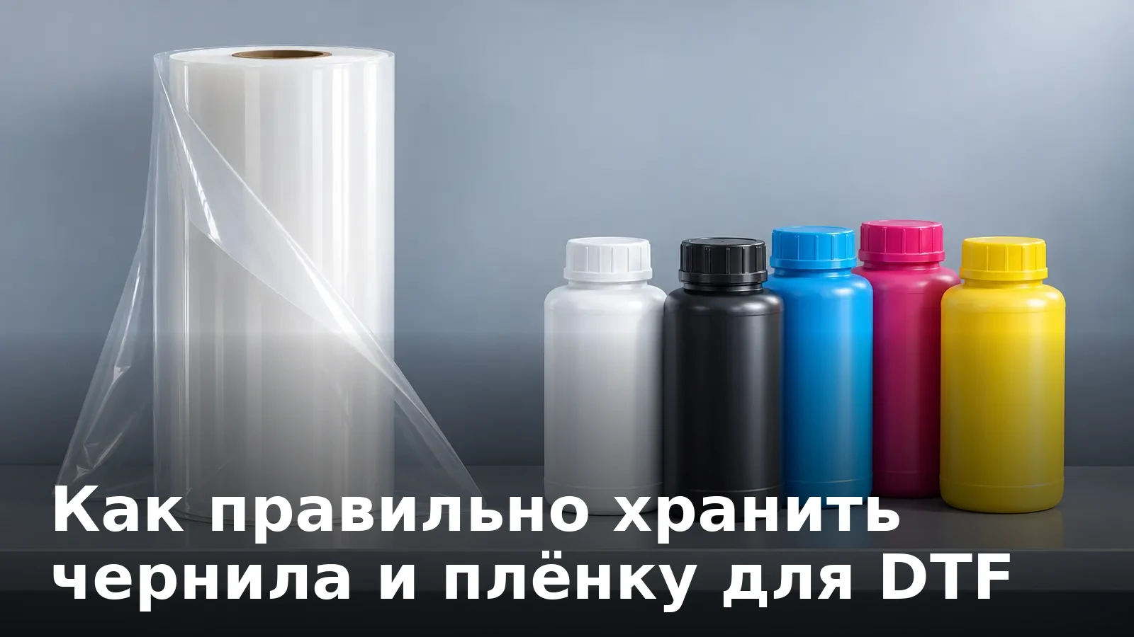 Как правильно хранить чернила и плёнку для DTF