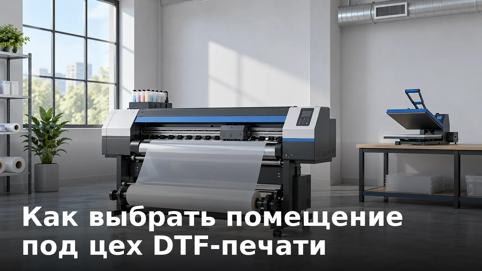 Как выбрать помещение под цех DTF-печати
