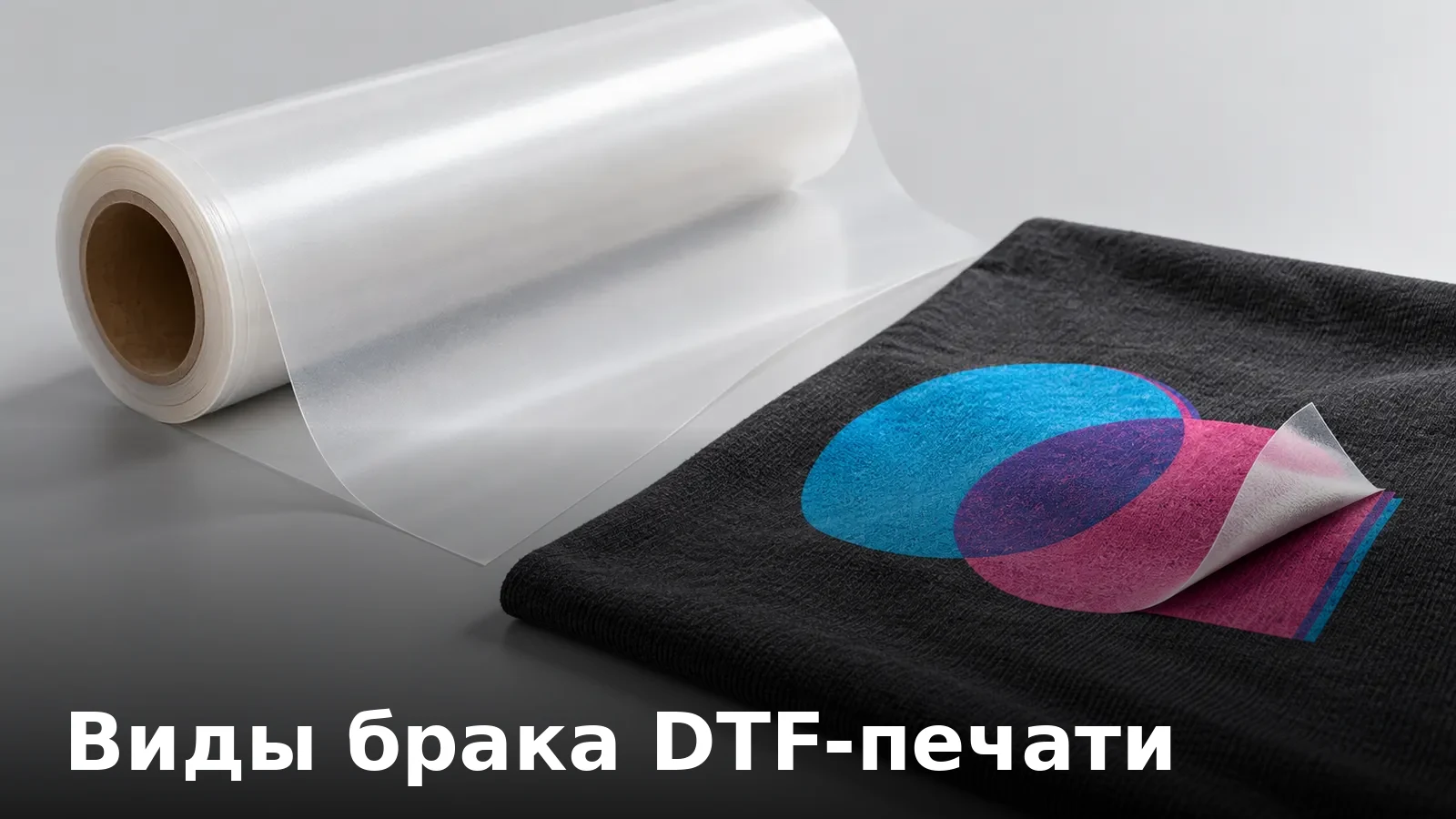 Виды брака DTF-печати: непроклей, отслоение, смещение цвета — причины и профилактика